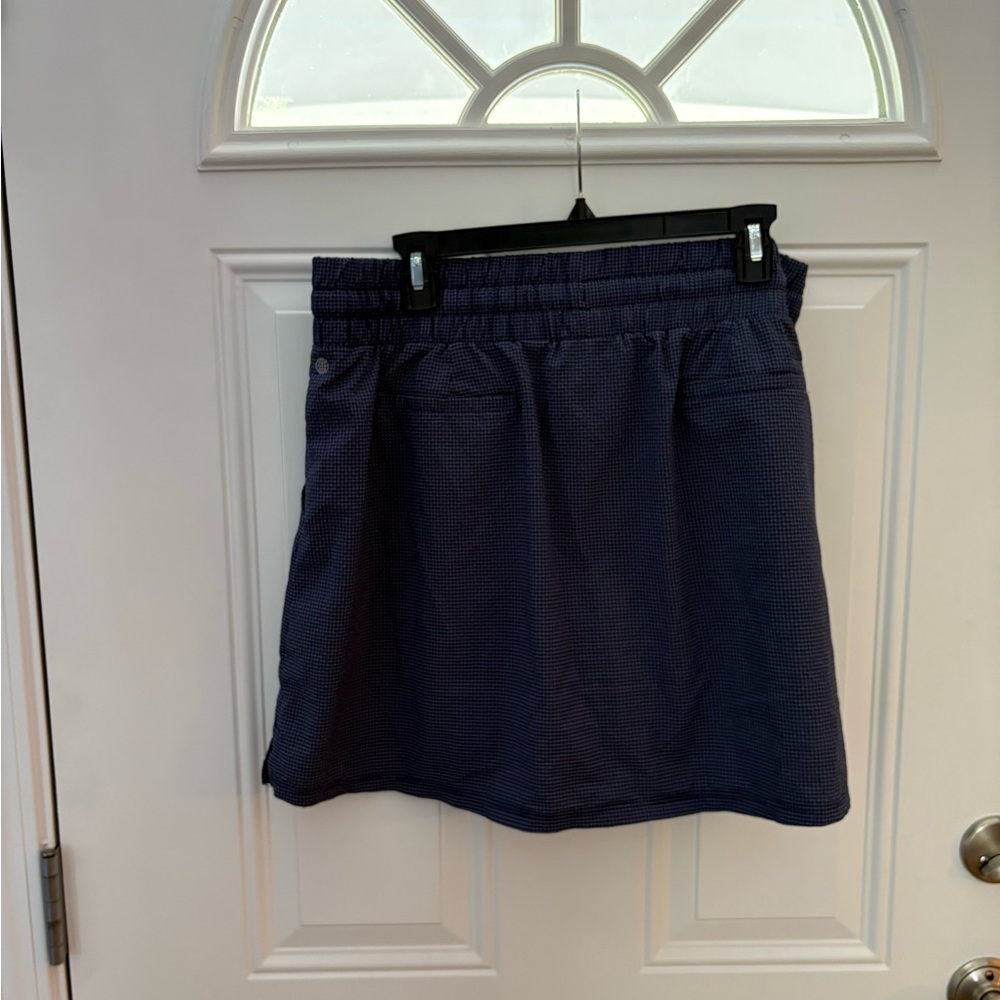 Adidas Blue A-Line Mini Skirt Casual